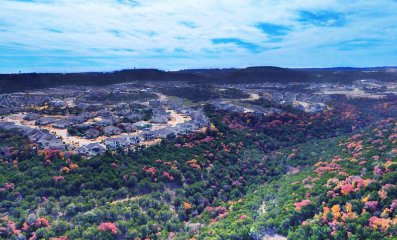 Hill Country View with view of Rough Hollow Development