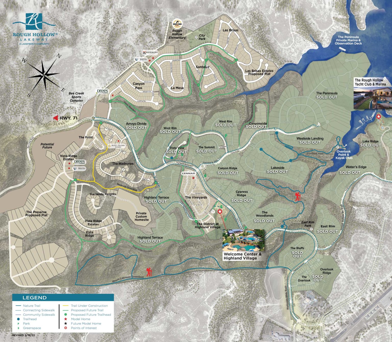 Community Map Rough Hollow Lakeway